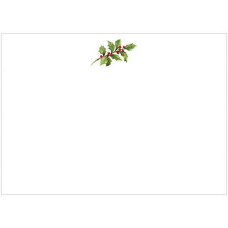 Caspari Holly Sprig Correspondence C Size Printed 12-In 93627CCU12