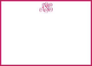 Caspari Antoineta Monogram Personalized Correspondence Cards 93630CCUPG