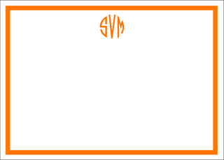 Caspari Signet Monogram Personalized Correspondence Cards 93633CCUPG