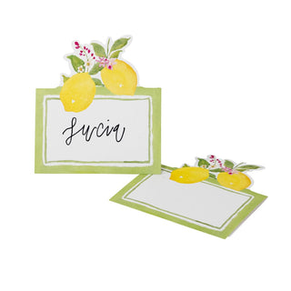 Caspari Limoncello Place Card 8 In Die-Cut 93903P