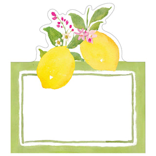 Caspari Limoncello Place Card 8 In Die-Cut 93903P