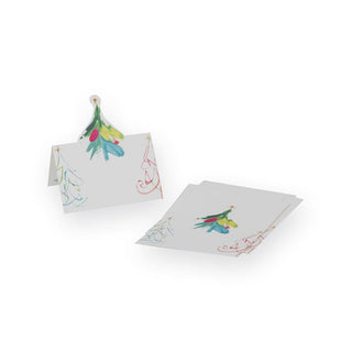 Caspari Pop Christmas Place Card 8 In Die-Cut 93907P