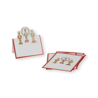 Caspari Nutcracker Christmas Foil Place Card 8 In Die-Cut Foil 93908P