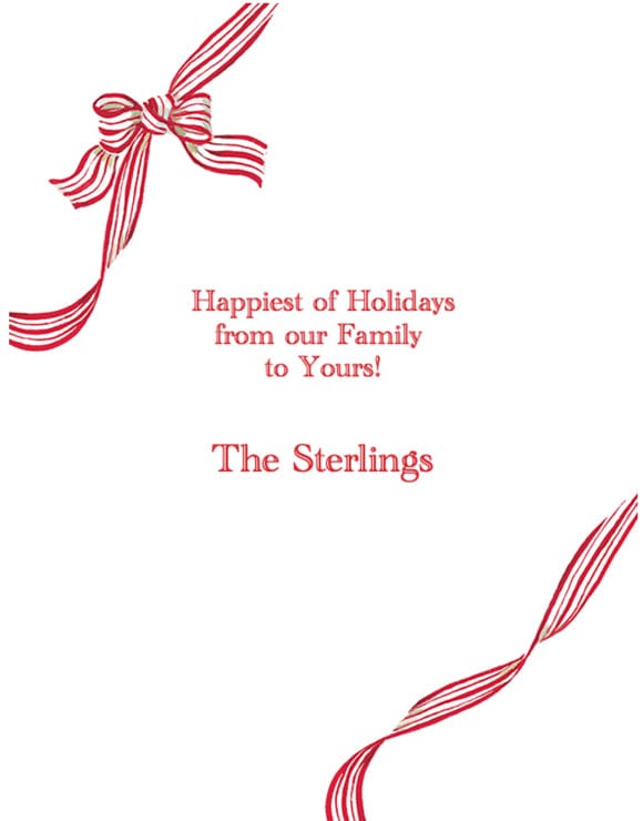 Personalized shop holiday ribbon