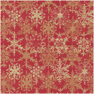 Snowfall-Red Foil Roll Wrap 30 Inchx 6 Ft Foil-2 Core