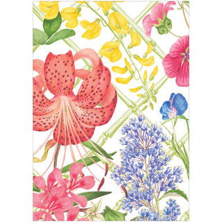 Caspari Floral Trellis Boxed Note Cards - 8 Cards and 8 Envelopes per Package 94601.46