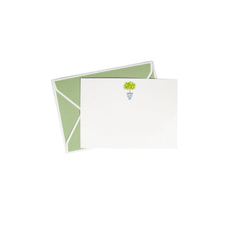 Caspari Lemon Topiary Correspondence Cards - 12 Card & Envelopes 94606CCU12