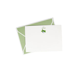 Caspari White Orchid Correspondence Cards - 12 Card & Envelopes 94607CCU12