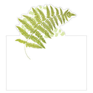 Caspari Fern Garden Place Card 8 In Die-Cut 94900P