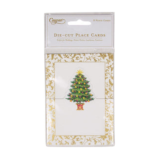 Caspari Gilded Tree Place Cards Die Cut Package 8 In 94904P