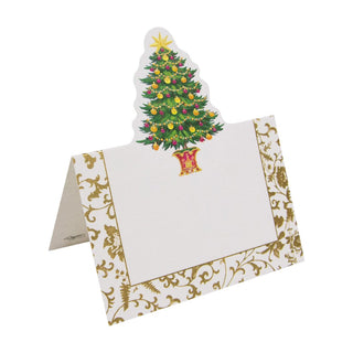 Caspari Gilded Tree Place Cards Die Cut Package 8 In 94904P