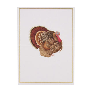 Caspari Turkey Place Cards Die Cut Package 8 In 94905P
