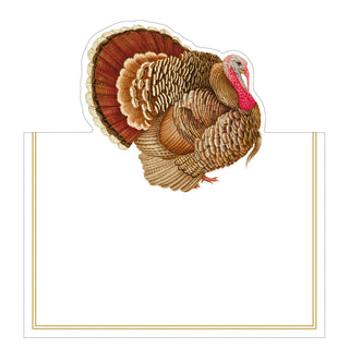 Caspari Turkey Place Cards Die Cut Package 8 In 94905P