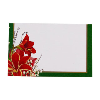 Caspari Christmas Garden Foil Place Card 8 In-Foil 94906P