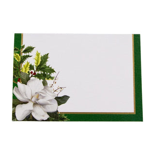 Caspari Christmas Garden Foil Place Card 8 In-Foil 94906P