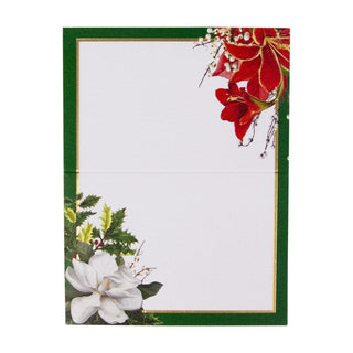 Caspari Christmas Garden Foil Place Card 8 In-Foil 94906P