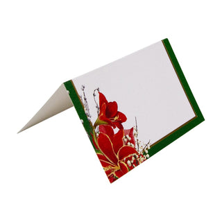Caspari Christmas Garden Foil Place Card 8 In-Foil 94906P