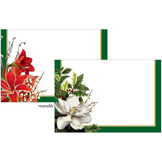 Caspari Christmas Garden Foil Place Card 8 In-Foil 94906P