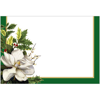 Caspari Christmas Garden Foil Place Cards - 8 Per Package 94906P