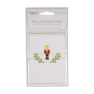 Caspari Little Nutcracker Foil Place Card 8 In Die-Cut Foil 94912P