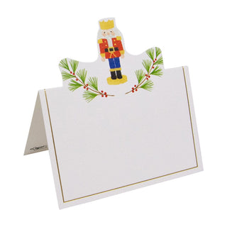 Caspari Little Nutcracker Foil Place Card 8 In Die-Cut Foil 94912P