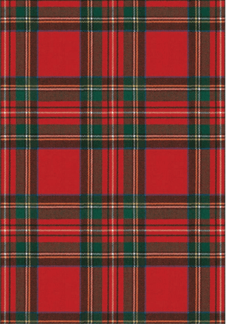 Personalization by Caspari Personalized Royal Plaid Border Invitations 94914PG
