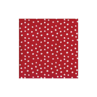 Caspari Small Dots Red Napkin Cocktail 9500C