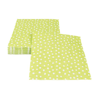 Caspari Small Dots Spring Green Napkin Luncheon 9505L