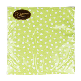 Caspari Small Dots Spring Green Napkin Luncheon 9505L