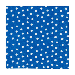 Caspari Small Dots Royal Blue Napkin Cocktail 9506C