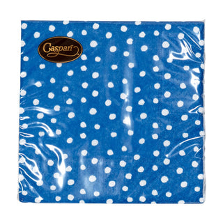 Caspari Small Dots Royal Blue Napkin Cocktail 9506C