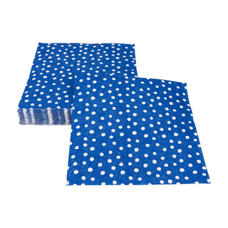 Caspari Small Dots Royal Blue Luncheon Napkins - 20 Per Package 9506L