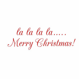 Caspari Deck The Halls Birds Blank Greeting Card - 1 card and envelope 95525