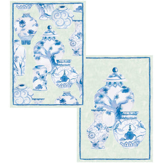 Caspari Glazed Porcelain Assorted Boxed Note Cards - includes 8 notes & envelopes 95648.46