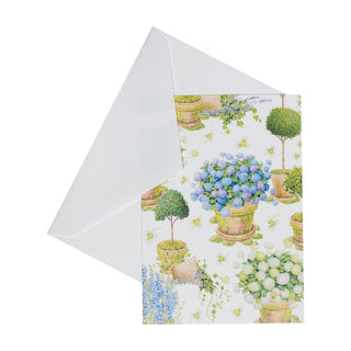 Caspari Potted Hydrangeas Assorted Boxed Note Cards - includes 8 notes & envelopes 95649.46