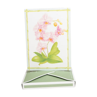 Caspari Orchid Conservatory Assorted Boxed Note Cards - includes 8 notes & envelopes 95650.46