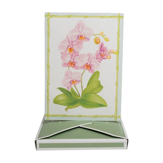 Caspari Orchid Conservatory Assorted Boxed Note Cards - includes 8 notes & envelopes 95650.46