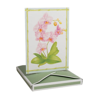 Caspari Orchid Conservatory Assorted Boxed Note Cards - includes 8 notes & envelopes 95650.46