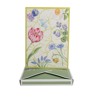 Caspari Floral Majolica Assorted Boxed Note Cards - includes 8 notes & envelopes 95651.46