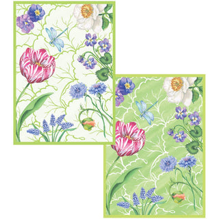 Caspari Floral Majolica Assorted Boxed Note Cards - includes 8 notes & envelopes 95651.46