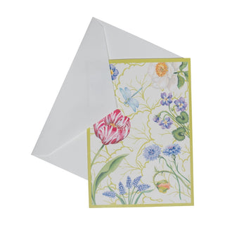 Caspari Floral Majolica Assorted Boxed Note Cards - includes 8 notes & envelopes 95651.46