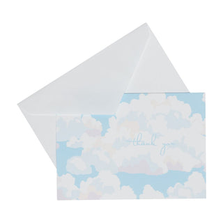 Caspari Blue Skies Thank You Notes - includes 8 cards & envelopes 95658.44B