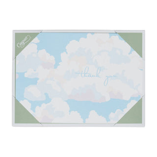 Caspari Blue Skies Thank You Notes - includes 8 cards & envelopes 95658.44B