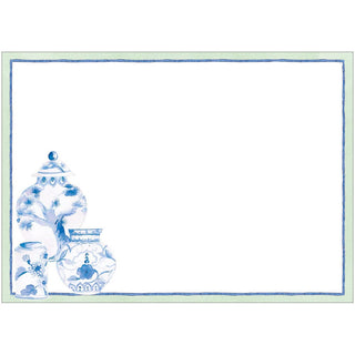 Caspari Glazed Porcelain Correspondence Cards - includes 12 cards & envelopes 95660CCU12