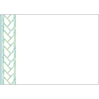 Caspari Bamboo Screen-Robin's Egg Correspondence Cards - includes 12 cards & envelopes 95662CCU12