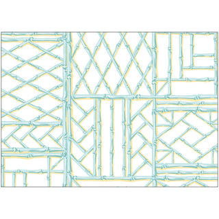 Caspari Bamboo Screen-Robin's Egg Correspondence Cards - includes 12 cards & envelopes 95662CCU12