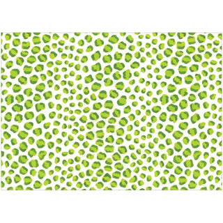 Caspari Just Spots Green Correspondence Cards - includes 12 cards & envelopes 95665CCU12