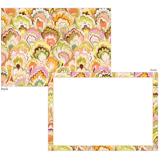 Caspari Marbled Ceramica Correspondence Cards - includes 12 cards & envelopes 95666CCU12