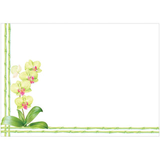 Caspari Orchid Conservatory Correspondence Cards - includes 12 cards & envelopes 95669CCU12