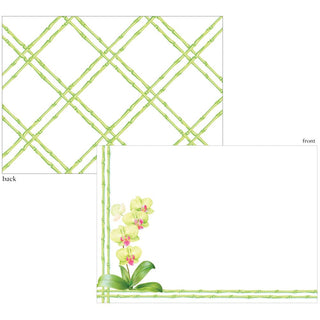 Caspari Orchid Conservatory Correspondence Cards - includes 12 cards & envelopes 95669CCU12